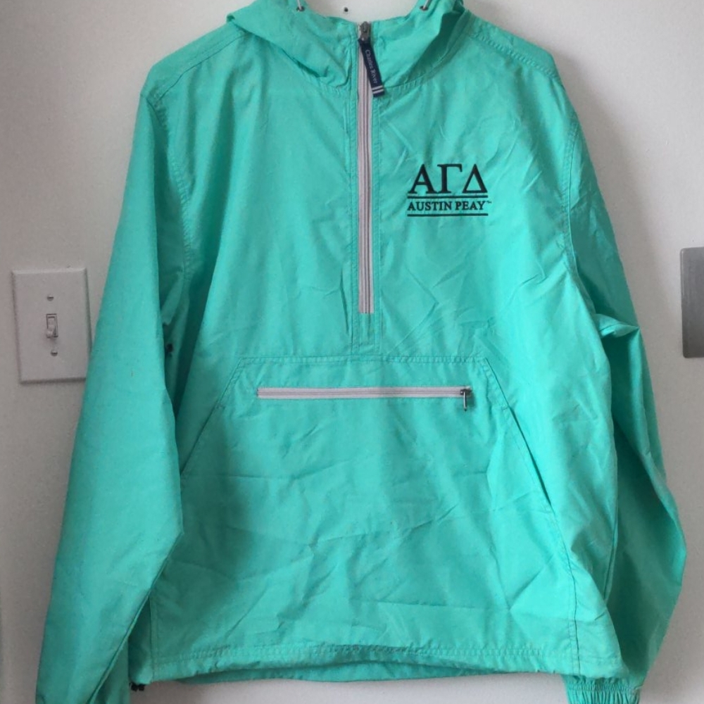 Alpha Gamma Delta raincoat